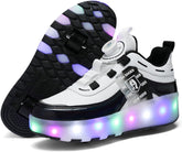 Kid Roller Skates Shoes,LED Light Up Shoes